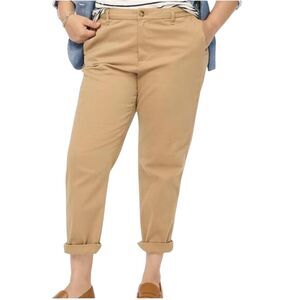 BBJ Los Angeles Pants Women's 32 Khaki Chino Classic Fit Stretch Casual New Tags
